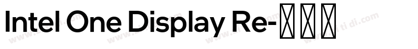 Intel One Display Re字体转换